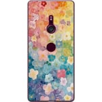 Sony Xperia XZ3 Transparent Mobilskal Miniatyrblommor