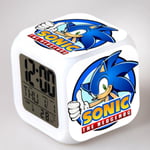 Sonic Kids Digital Klocka med Färgväxlande LED-alarm för Skrivbord C