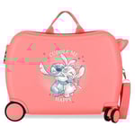 Disney Adorable Stitch Moods Valise Cabine différentes Couleurs Rigide ABS Fermeture à Combinaison latérale 4 Doubles Roues Bagage à Main