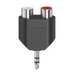 Adapter Audio 2x RCA Socket to 3.5 Jack