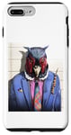 Coque pour iPhone 7 Plus/8 Plus Mug Coq Cool Shot Funny Animal Mug Shot Prison Posing