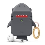 Elago AirPods Shark Design Case (Apple AirPods 1/2) - Gray