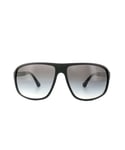 Emporio Armani Mens Sunglasses 4029 50638G Black Rubber Grey Gradient - One Size