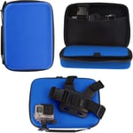 Navitech Blue Rugged Action Camera Hard Case For Polaroid XS80