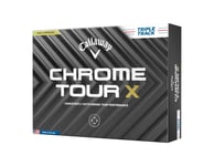 Callaway Golf ball CHROME TOUR X 2024 model TRIPLE TRACK white 1 dozen (12 pcs)