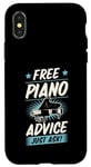 Coque pour iPhone X/XS Pour un instructeur de piano - Conseils de piano gratuits - Il suffit de demander