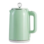 NBMNN Stainless Steel Electric Kettle,Electric Kettle Quiet Boil Kettle 1.8L BPA-Free Cordless Water Kettle with Auto-shutoff Boil-Dry Protection Easy Clean Fast Boiling Green,One Size