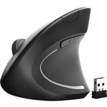 2.4G trådlös USB 5-knapps ergonomisk vertikal optisk mus för PC Laptop Desktop