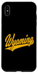 Coque pour iPhone XS Max State of Wyoming Varsity, style maillot de sport classique