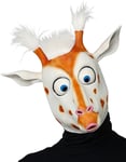Forfjamset Giraff - Heldekkende Latexmaske med Fuskepels