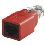 Microconnect mpk401-r Adaptateur de Cable – Adaptateur pour Cable (RJ45, RJ45, Noir, Rouge, Transparent, RJ45, mâle/Femelle)