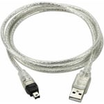 Câble de Cordon d'Adaptateur usb mâle vers FireWire ieee 1394. 4 Broches mâles iLink pour Sony DCR-TRV75E dv