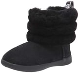 UGG Kid's Female Mini Quilted Fluff Classic Boot, Black, 9 (UK)