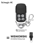 Wisniowski Fjärrkontroll 433mhz 4ch Rullande Kod Grindöppnare för Garageport 433.92 Pilot Wisniowski Kommandokontroll Nyaste