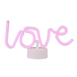 Litecraft Glow Love Neon LED Table Lamp Children's Lighting - Pink              