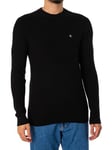 Calvin Klein JeansEmbroidered Badge Sweatshirt - Black