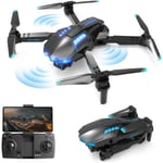 Drönare med 1080P HD-kamera för barn och vuxna, RC Quadcopter hopfällbar FPV-drönare för nybörjare, leksaker