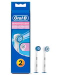 Oral-B Sensitive Clean Electric Toothbrush Replacement Heads Powered by Braun - Pack of 2