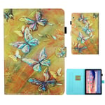 Huawei MediaPad T5 cool pattern leather flip case - Butterfly