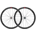Fulcrum Racing Wind 40 DB Carbon Disc Road Wheelset With Vredestein Tubeless Tyres - Black / 12mm Front 142x12mm Rear Shimano Centerlock Pair 11-12 Speed 700c