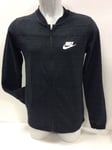 Nike adventure Knit Full-Zip Black Mens Jumper Jacket Track Top Small
