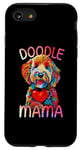 Coque pour iPhone SE (2020) / 7 / 8 Goldendoodle Lovers Heart Pop Art pour femme