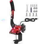 64 Bit Frein à main PC USB, Mettre à jour le frein à main Sim Racing Games pour lo gitech G25 G27 g29 T500 t300 Thrust Master Fanatecosw Dirt rally, Câble en nylon 2m/ressort renforcé/Rouge + pince