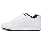 DC Shoes Homme Court Graffik Chaussure de Skate, Blanc White Black Black, 45 EU