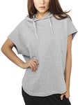 Urban Classics Women's Ladies Sleeveless Terry Hoody Sweatshirt, Grey (Grau), (Size: X-Small)