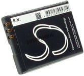 Batteri til BL-4BA for Nokia, 3.6V (3.7V), 750 mAh