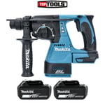 Makita DHR242Z 18v Brushless SDS+ Rotary Hammer Drill With 2 x 5.0Ah Batteries