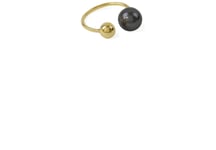SYSTER P Pearly Ring Black Gold One Size Unisex