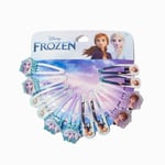 Claire's Disney Frozen Glitter Snap Hair Clips - Blue, 12 Pack