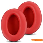 Geekria Replacement Ear Pads for Sony Turtle Beach SteelSeries Headphones (Red)