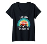 Femme Karissa T-Shirt This Shirt Belongs to Karissa T-Shirt avec Col en V
