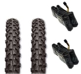 2 x Tyres Fits Prams Quinny Freestyle 12 1/2 x 2 1/4 & '2 x FREE BENT TUBES'