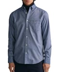 GANT Men's REG Oxford Shirt, Persian Blue, L