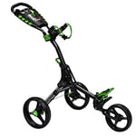 EZE GLIDE Compact+ 3 Wheel Golf Trolley -Charcoal/Lime Trolley,