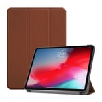 Apple Ipad Pro 11 Inch (2018) Tri-fold Smart Leather Case - Brown