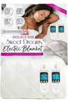 Electric Blanket Quilted Double Bed Size Heated Mattress Cover
