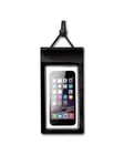 ConnecTech water repellent bag with strap for smartphones. Black