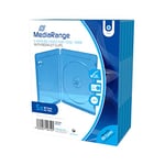 MediaRange BOX38 BD-empty cover (for 1 BluRay, 5 pieces) blue
