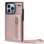 Zipper necklace case Apple iPhone 15 Pro - Rosè