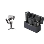 DJI RS 3 Combo, 3-Axis Gimbal Stabilizer for DSLR and Mirrorless Camera & Mic (2 TX + 1 RX + Charging Case), Wireless Lavalier Microphone, 250m (820 ft.) Range, 15-Hour Battery