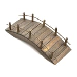 1:12 Dockhus Mini träbågsbro med räcken Miniatyrer Fairy Garden S