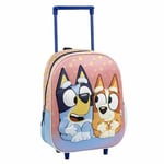 3D School Bag with Wheels Bluey Pink 25,0 x 31,0 x 10,0 cm