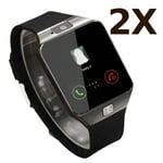 2X Smart Watch Dz09 Gold Silver Smartwatch Watches Ios Android Sim Card Camera