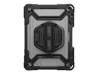 Uag Plasma Series - Baksidesskydd För Surfplatta - Robust - Med Ställ Och Handrem - Is, Svart - För Apple 10.2-Inch Ipad (7:E Generation, 8:E Generation, 9:E Generation)