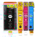 HP 920 +XL Set 53ml/14ml (Svart/Gul/Magenta/Cyan). Kompatibla bläckpatroner (ej HP original). Fri frakt.
