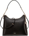 DKNY Women's Bryant Hobo Bag, Black/Gold, Small